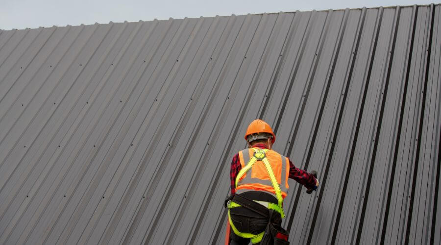 Professional metal roof installation services in D Hanis, TX